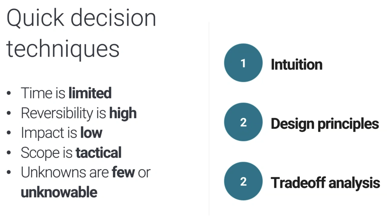 6 - Quick Decision Techniques
