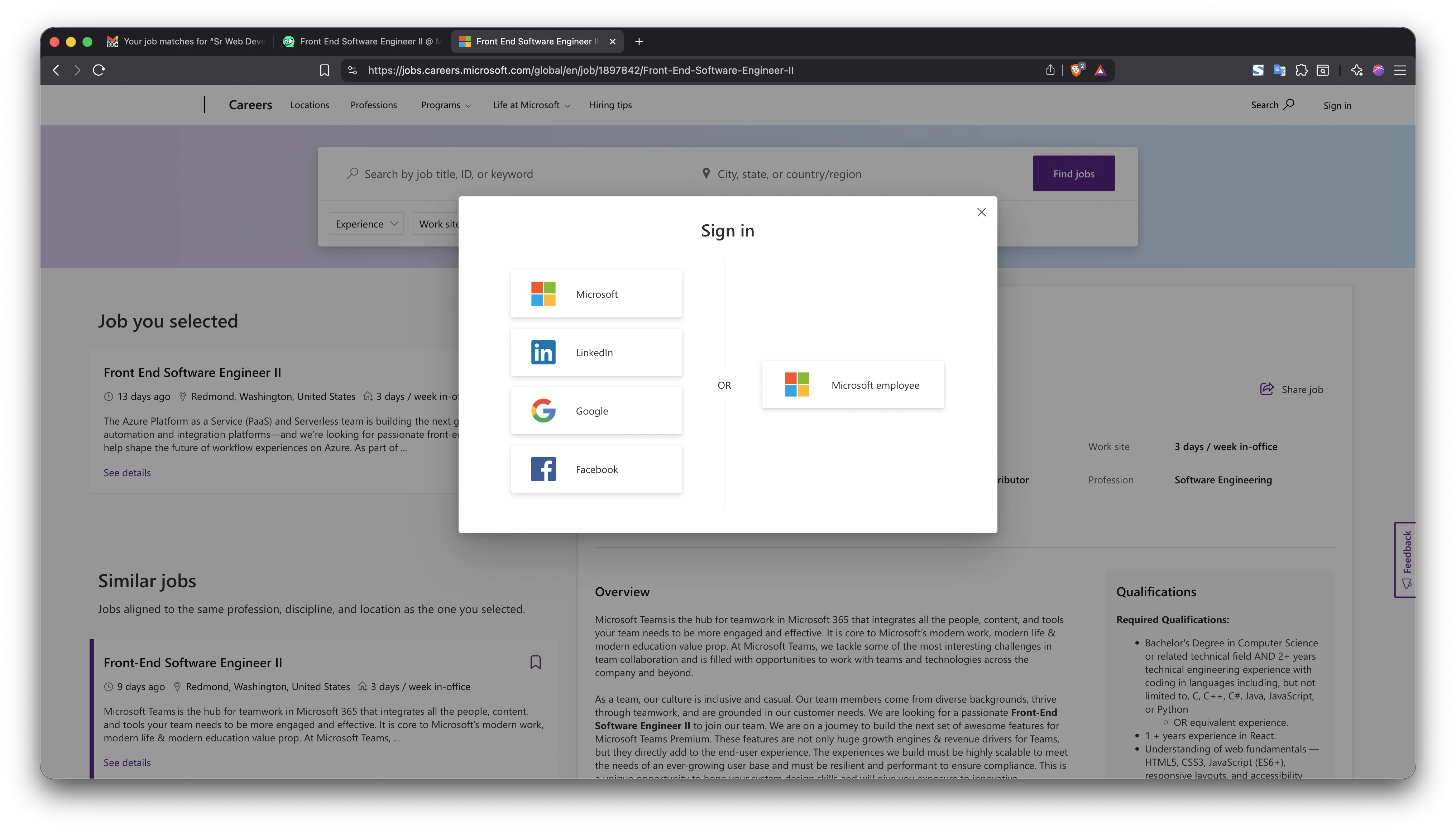 Social Login Desktop