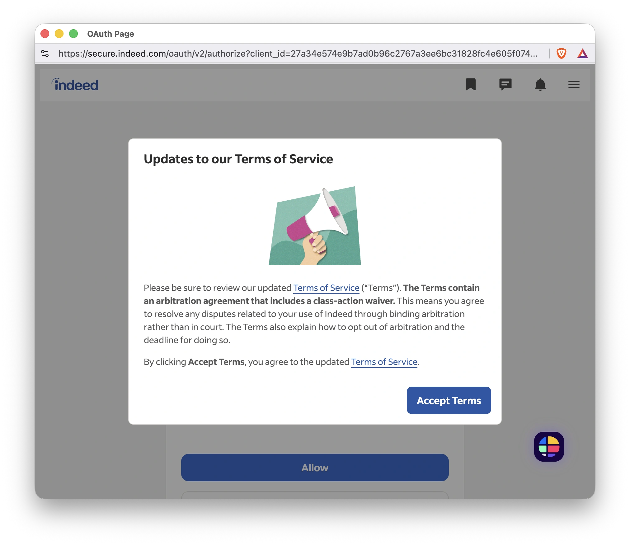 Table of Contents Screenshot