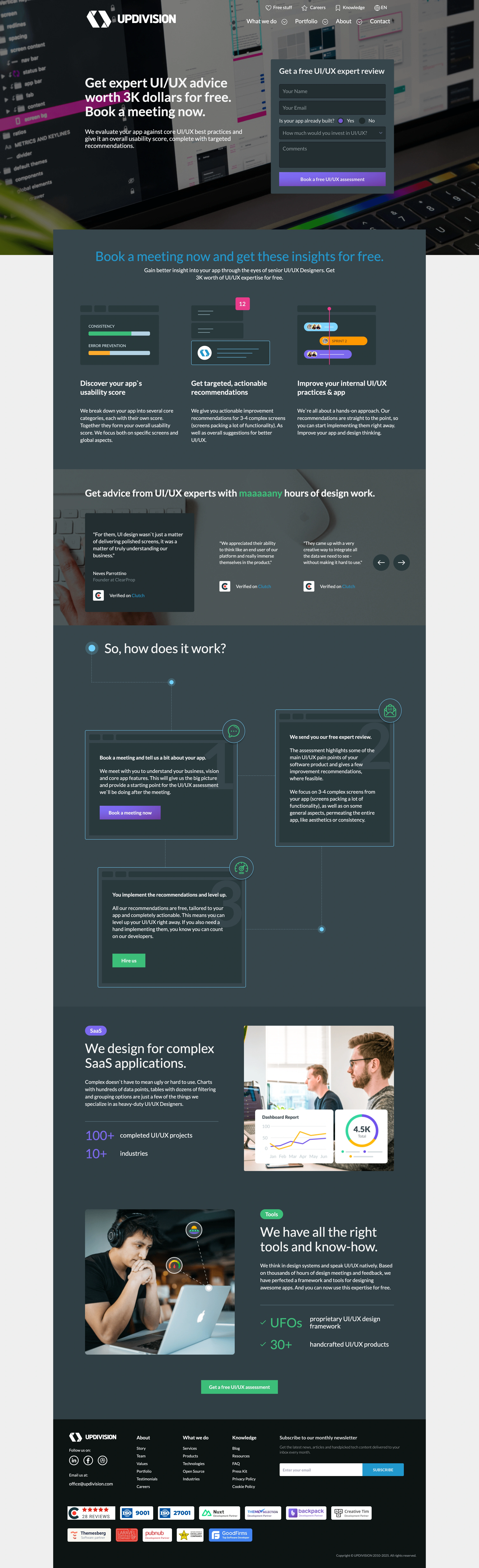 Free UX Audit UPDIVISION